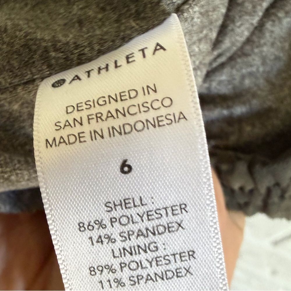 Athleta Brooklyn Textured Lined Jogger Camo Size 6 - Picture 6 of 6